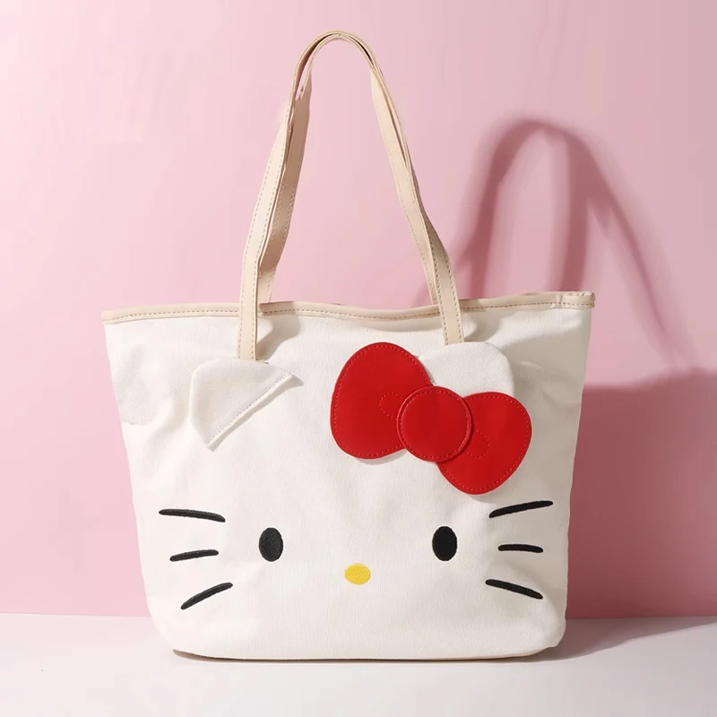 Hello Kitty Bag Kawaii Canvas Bag Cartoon Sanrio Tote Bag Large Capacity Cute Kawaii Hello Kitty Shoulder Bag for Girl Genuine
Hello Kitty Bag Kawaii Canvas Bag Cartoon Sanrio Tote Bag Large Capacity Cute Kawaii Hello Kitty Shoulder Bag for Girl Genuine