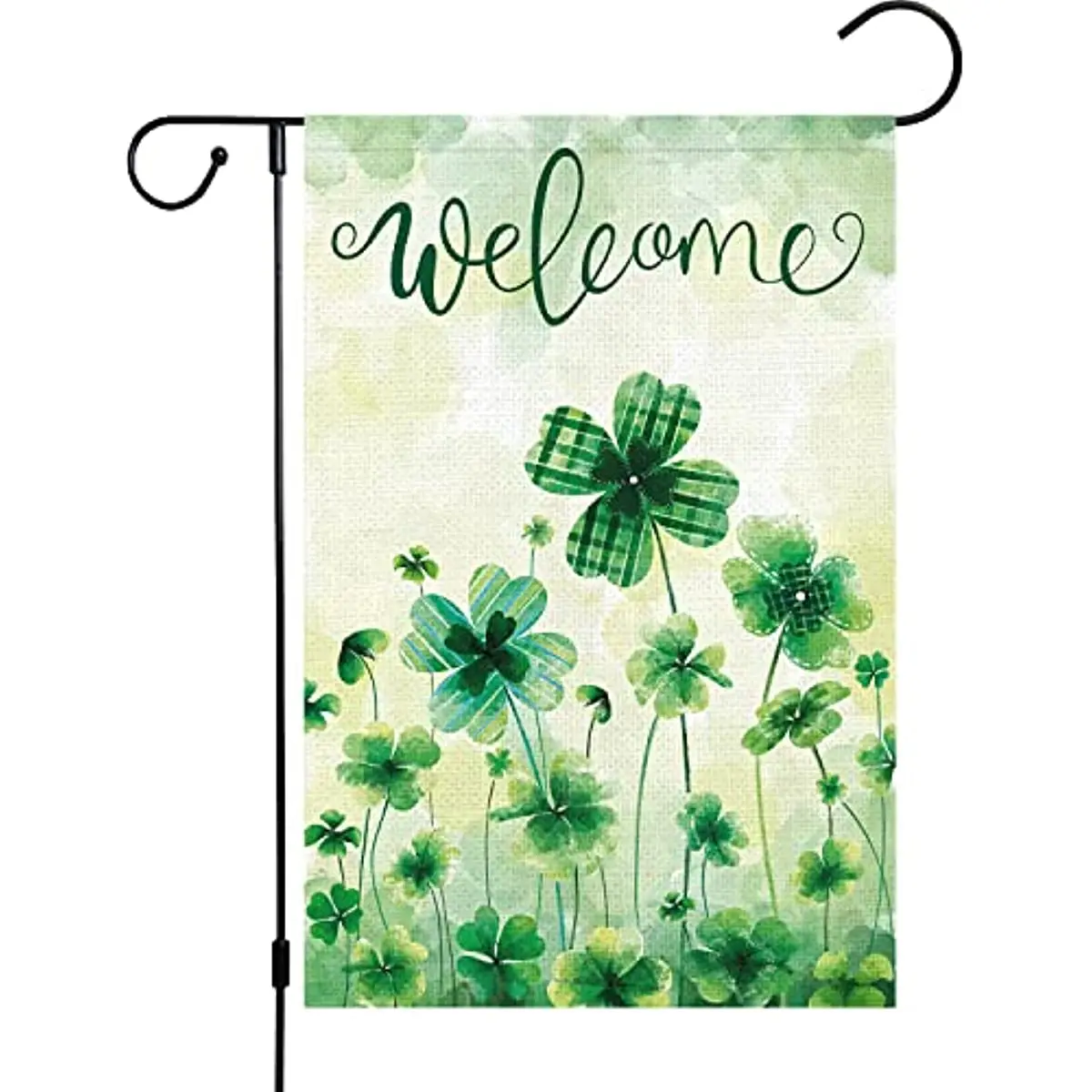 Welcome St. Patrick's Day Garden Flag 12x18 Double Sided Burlap Lucky Shamrock Clover Yard Flag Banner Irish for Home Outside
Welcome St. Patrick's Day Garden Flag 12x18 Double Sided Burlap Lucky Shamrock Clover Yard Flag Banner Irish for Home Outside