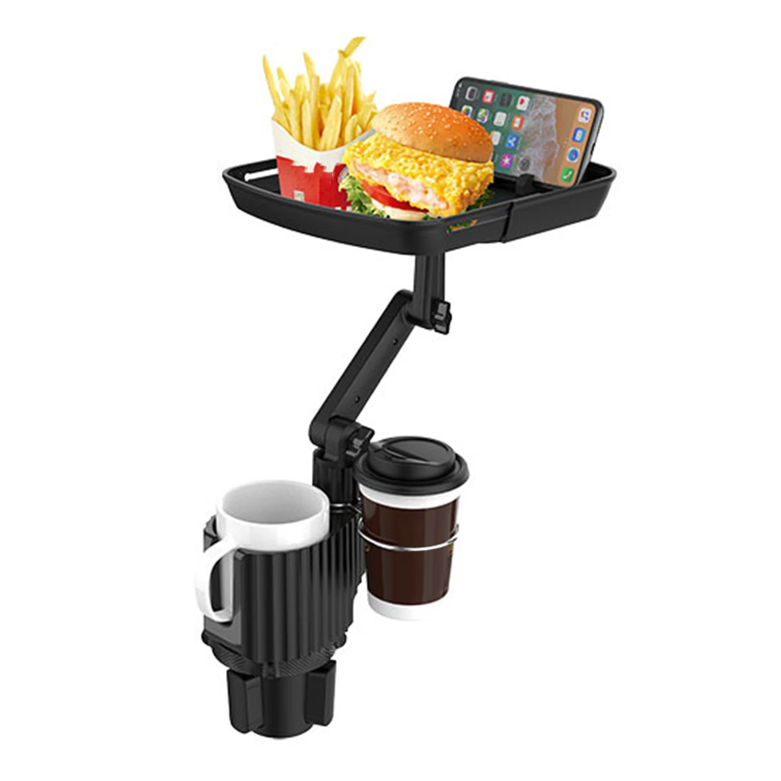Cup Holder Expander Adjustable 360 Degree Adjustable Car Trays For Eating Durable Car Tray Table For Eating With Swivel Arm Cup 
Cup Holder Expander Adjustable 360 Degree Adjustable Car Trays For Eating Durable Car Tray Table For Eating With Swivel Arm Cup