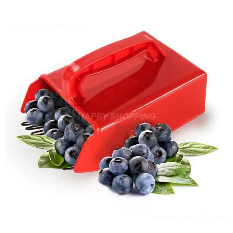 

Portable Berry Pickers Metal Comb Rakes Picking Fruit Collecting Scoop Handle Blueberry Collection Harvester Picking Garden Tool