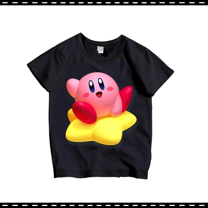Периферийная Детская футболка с аниме принтом Kirby, супермилая летняя одежда с короткими рукавами, детские подарки
Периферийная Детская футболка с аниме принтом Kirby, супермилая летняя одежда с короткими рукавами, детские подарки