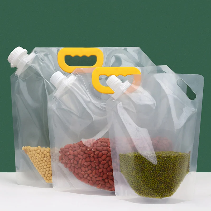 Grains Storage Bag Drinks Spout Kitchen Organizer Portable Insect-proof Thickened Sealed Transparent Moisture-Proof Plastic Home
Grains Storage Bag Drinks Spout Kitchen Organizer Portable Insect-proof Thickened Sealed Transparent Moisture-Proof Plastic Home