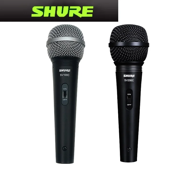 Оригинальный проводной микрофон Shure SV100 SV200 для домашнего пения караоке
