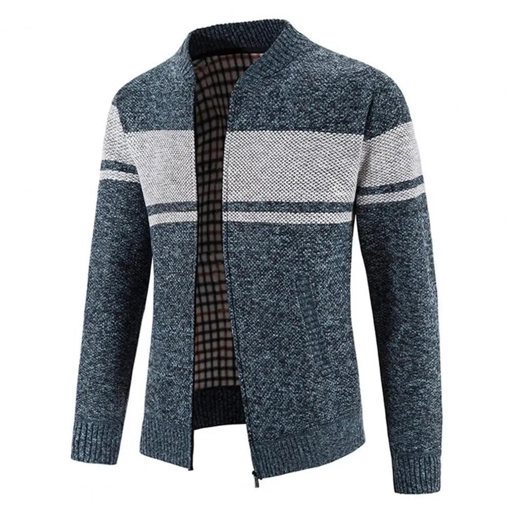 Sweater Jacket Men 2022 Contrast Color Pockets Elastic Zipper Long Sleeves Cardigan Stand Collar Casual Stretchy Winter Jacket
Sweater Jacket Men 2022 Contrast Color Pockets Elastic Zipper Long Sleeves Cardigan Stand Collar Casual Stretchy Winter Jacket