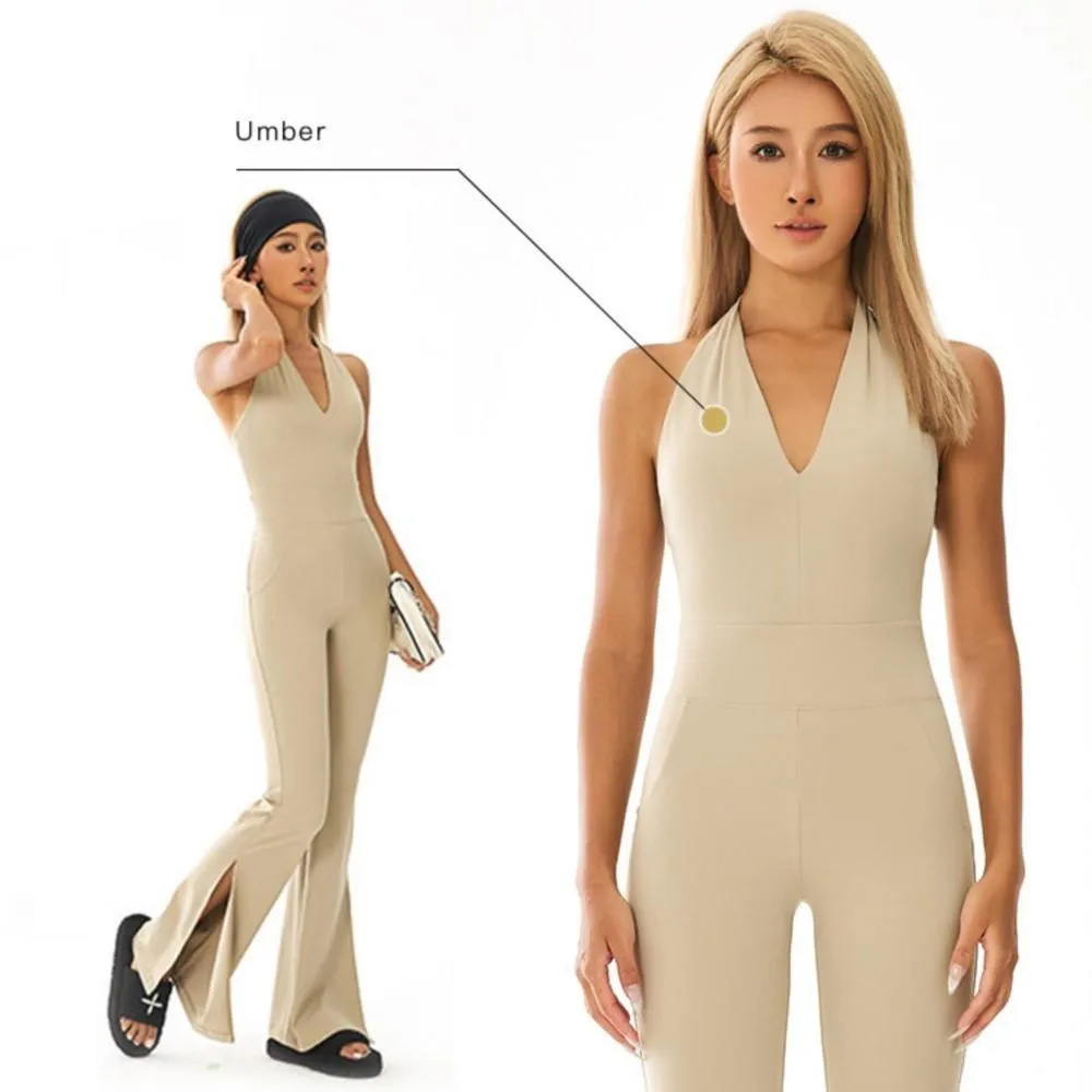 Neck Hanging One-piece Yoga Suit For Women High End Sexy Fashionable Air Sport One-piece Fitness Suit Flare Pants One-piece Suit
Neck Hanging One-piece Yoga Suit For Women High End Sexy Fashionable Air Sport One-piece Fitness Suit Flare Pants One-piece Suit