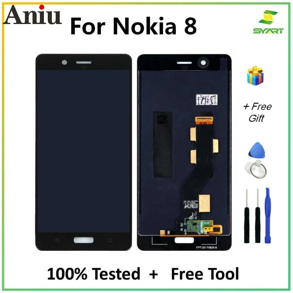 LCD Screen For Nokia 8 LCD Display Touch Screen Digitizer Assembly For Nokia 8 TA-1004 TA-1012 TA-1052 Replacement LCD Screen
LCD Screen For Nokia 8 LCD Display Touch Screen Digitizer Assembly For Nokia 8 TA-1004 TA-1012 TA-1052 Replacement LCD Screen