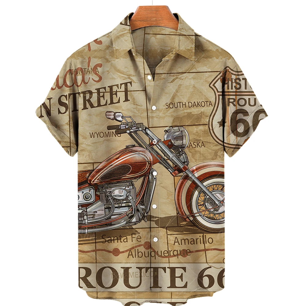 Men's Hawaiian Shirts American Route 66 Shirts for Men Vintage Oversized Print Men's Clothing Summer Loose Tops Fashion Clothes
Men's Hawaiian Shirts American Route 66 Shirts for Men Vintage Oversized Print Men's Clothing Summer Loose Tops Fashion Clothes