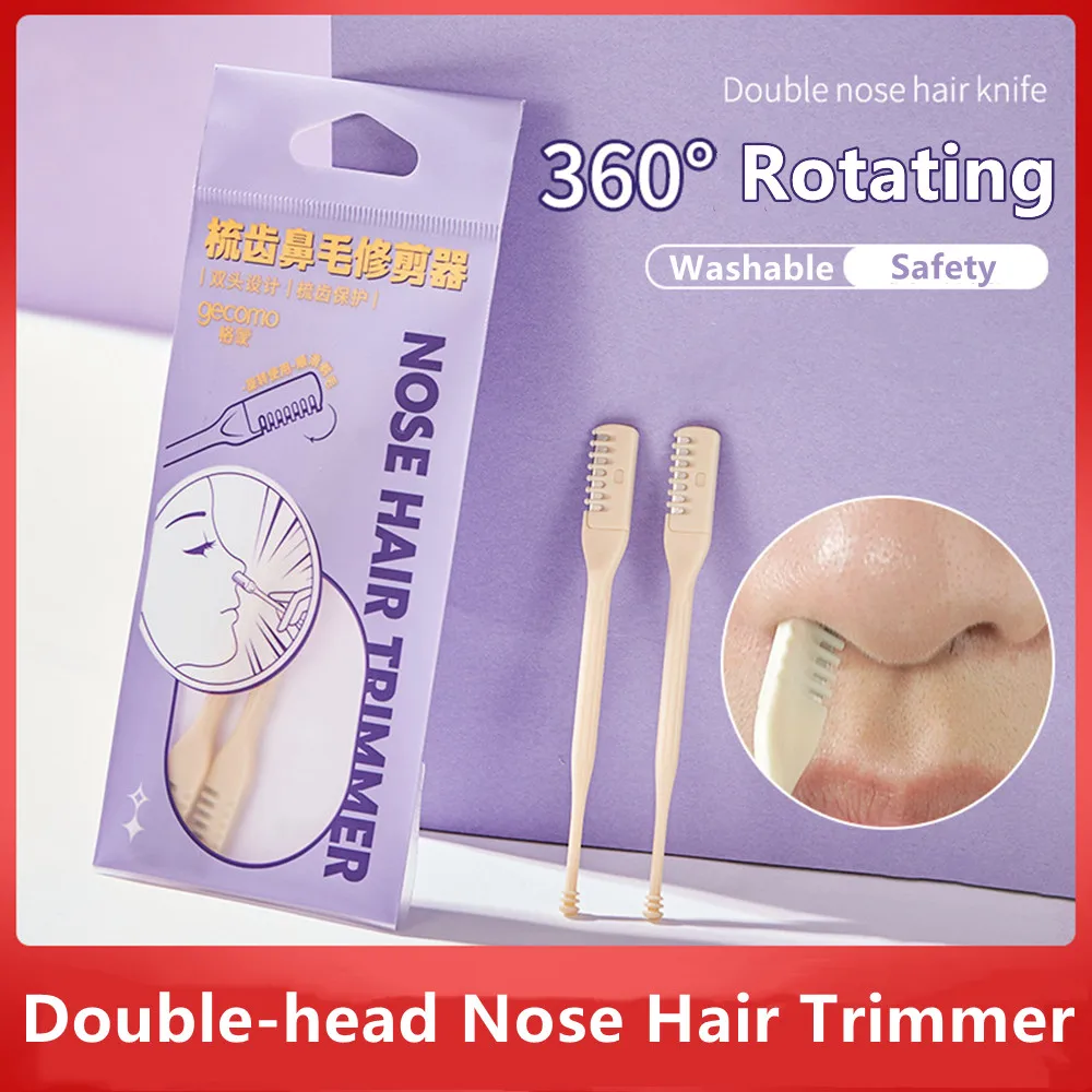 360° Rotating Nose Hair Trimmer Shaver Double End Nose Hair Remover For Men Women Washable Eyebrow Nose Ear Hair Trimmer Tools
360° Rotating Nose Hair Trimmer Shaver Double End Nose Hair Remover For Men Women Washable Eyebrow Nose Ear Hair Trimmer Tools