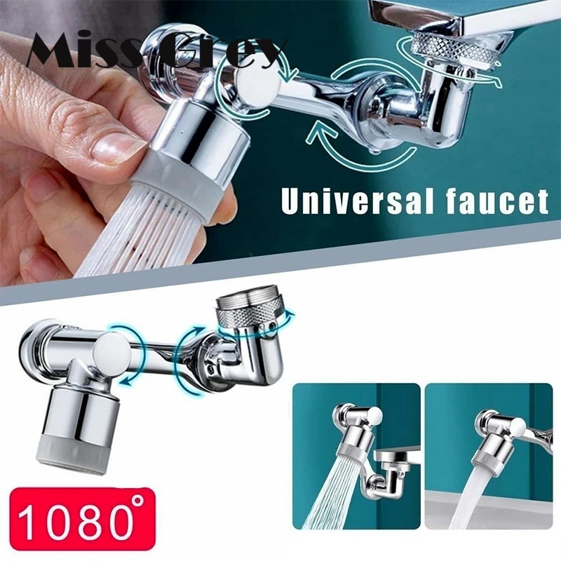 Universal 1080° Rotation Faucet Extender Sprayer Bathroom Water Tap Extend Aerator 2 Modes Faucets Bubbler Nozzle Robotic Arm
Universal 1080° Rotation Faucet Extender Sprayer Bathroom Water Tap Extend Aerator 2 Modes Faucets Bubbler Nozzle Robotic Arm