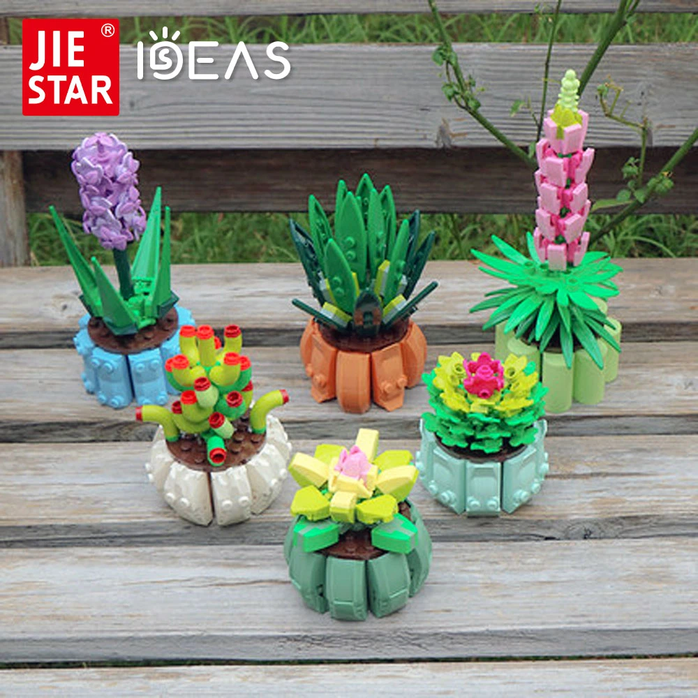 Jiestar идеи суккуленты Moc DIY горшечные растения букет блочный модульный модель строительные блоки игрушки для девочек Подарки 695 шт. 92314
Jiestar идеи суккуленты Moc DIY горшечные растения букет блочный модульный модель строительные блоки игрушки для девочек Подарки 695 шт. 92314