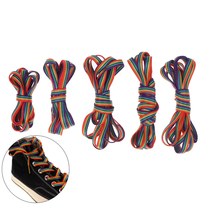 Colorful Shoelaces Rainbow Gradient Flat Shoe Laces For Canvas Casual Shoes Chromatic Colour Shoelace Laces Accesories 1pair
Colorful Shoelaces Rainbow Gradient Flat Shoe Laces For Canvas Casual Shoes Chromatic Colour Shoelace Laces Accesories 1pair