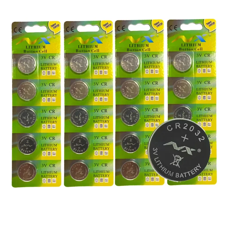 20pcs 3V CR2032 CR 2032 DL2032 BR2032 Lithium Battery For Watch Calculator Toy Electronic Scale Remote Control Button Coin Cell
20pcs 3V CR2032 CR 2032 DL2032 BR2032 Lithium Battery For Watch Calculator Toy Electronic Scale Remote Control Button Coin Cell
