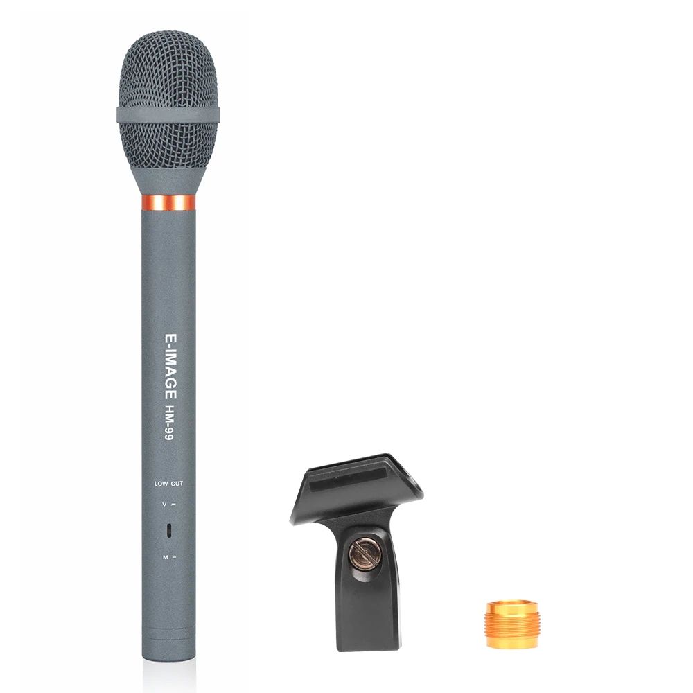 E-IMAGE HM-99 Professional Condenser Recording Interviewing Handheld Microphone with Brass Design
E-IMAGE HM-99 Professional Condenser Recording Interviewing Handheld Microphone with Brass Design