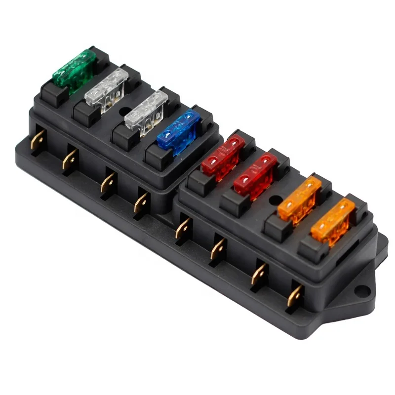 8 Way Fuse Holder Box Car Vehicle Circuit Blade Fuse Box Block With ATO Fuse Block Auto Car Accessories
8 Way Fuse Holder Box Car Vehicle Circuit Blade Fuse Box Block With ATO Fuse Block Auto Car Accessories