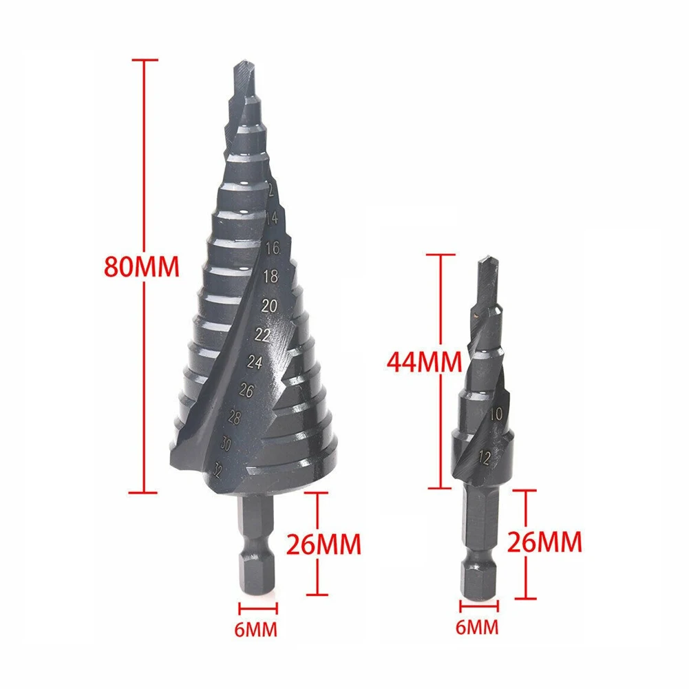 2pcs Step Drill Bit 4-12mm 4-32mm HSS Spiral Groove 1/4\\'\\' Hex Shank Drill For Cut Hole Steel Wood Thin Iron Aluminum Alloy
2pcs Step Drill Bit 4-12mm 4-32mm HSS Spiral Groove 1/4\\'\\' Hex Shank Drill For Cut Hole Steel Wood Thin Iron Aluminum Alloy