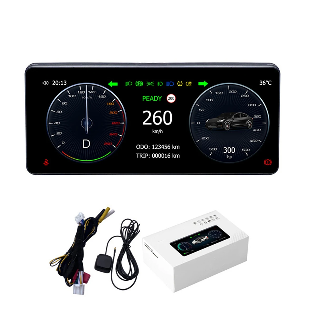 10.25 inch Car LCD Instrument Cluster Display Multimedia Dashboard Screen (Android System)for Tesla Model 3 / Y
10.25 inch Car LCD Instrument Cluster Display Multimedia Dashboard Screen (Android System)for Tesla Model 3 / Y
