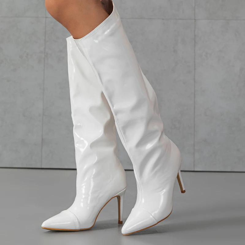 Red Knee High Boots Women Patent Leather Pointed Toe White Long Boots Autumn Winter Ladies High Heels Designer Shoes Bota Longa
Red Knee High Boots Women Patent Leather Pointed Toe White Long Boots Autumn Winter Ladies High Heels Designer Shoes Bota Longa