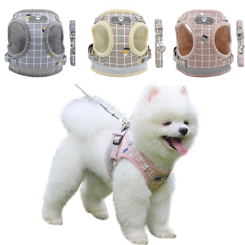 Dog Harness Breathable Mesh Vest Adjustable Dog Harness and Leash Set for Small Dogs Reflective Pet Collar Dog Accessories
Dog Harness Breathable Mesh Vest Adjustable Dog Harness and Leash Set for Small Dogs Reflective Pet Collar Dog Accessories