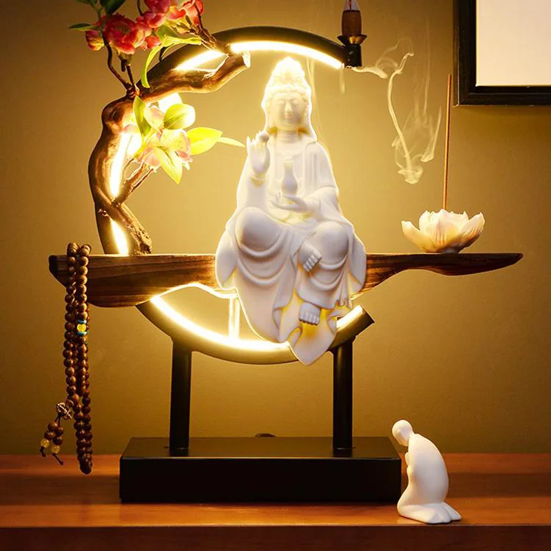 Smoke Fountain Aesthetic Incense Holder Office Creative Design Sandlewood Incense Holder Luxury Ceramic Fuente Buda Room Decor
Smoke Fountain Aesthetic Incense Holder Office Creative Design Sandlewood Incense Holder Luxury Ceramic Fuente Buda Room Decor