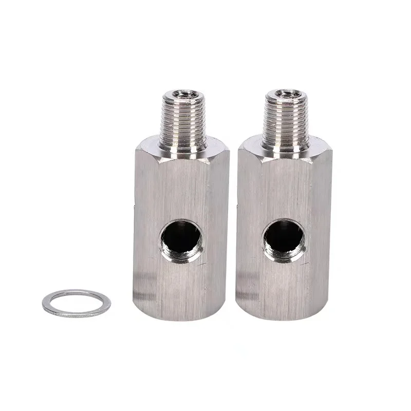 1/8" BSPT Oil Pressure Sensor Tee to NPT Adapter Turbo Supply Feed Line Gauge 303 Stainless Steel handy fitting
1/8" BSPT Oil Pressure Sensor Tee to NPT Adapter Turbo Supply Feed Line Gauge 303 Stainless Steel handy fitting