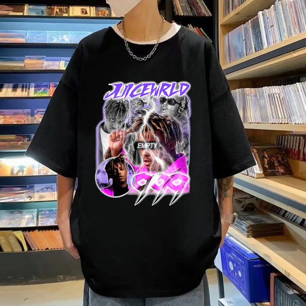 Rapper Jucie WRLD Print T-shirt Men Women Casual Hip Hop Loose Short Sleeve T-shirts Summer Street Fashion Oversized T Shirts
Rapper Jucie WRLD Print T-shirt Men Women Casual Hip Hop Loose Short Sleeve T-shirts Summer Street Fashion Oversized T Shirts