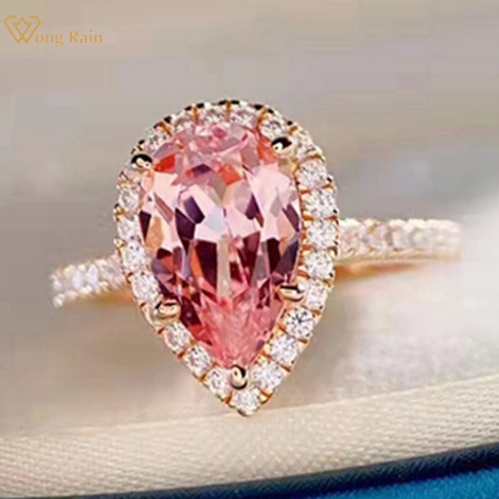 Wong Rain роскошное 925 пробы Серебряное 3,2 карат груша морганит создан Moissanite драгоценный камень обручальное кольцо ювелирные изделия подарок
Wong Rain роскошное 925 пробы Серебряное 3,2 карат груша морганит создан Moissanite драгоценный камень обручальное кольцо ювелирные изделия подарок