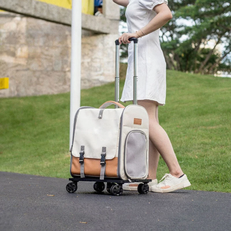 Portable Pet Stroller Backpack Cat Small Middle Dogs Out Trolley Case with 360° Universal Wheels Outdoor Travel Pet Supplies
Portable Pet Stroller Backpack Cat Small Middle Dogs Out Trolley Case with 360° Universal Wheels Outdoor Travel Pet Supplies