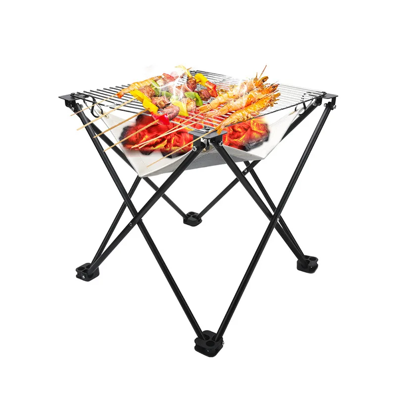 Outdoor Portable Folding Barbecue Grill Fireproof Cloth Stainless Steel Picnic BBQ Charcoal Grill Portable Outdoor BBQ Supplies
Outdoor Portable Folding Barbecue Grill Fireproof Cloth Stainless Steel Picnic BBQ Charcoal Grill Portable Outdoor BBQ Supplies