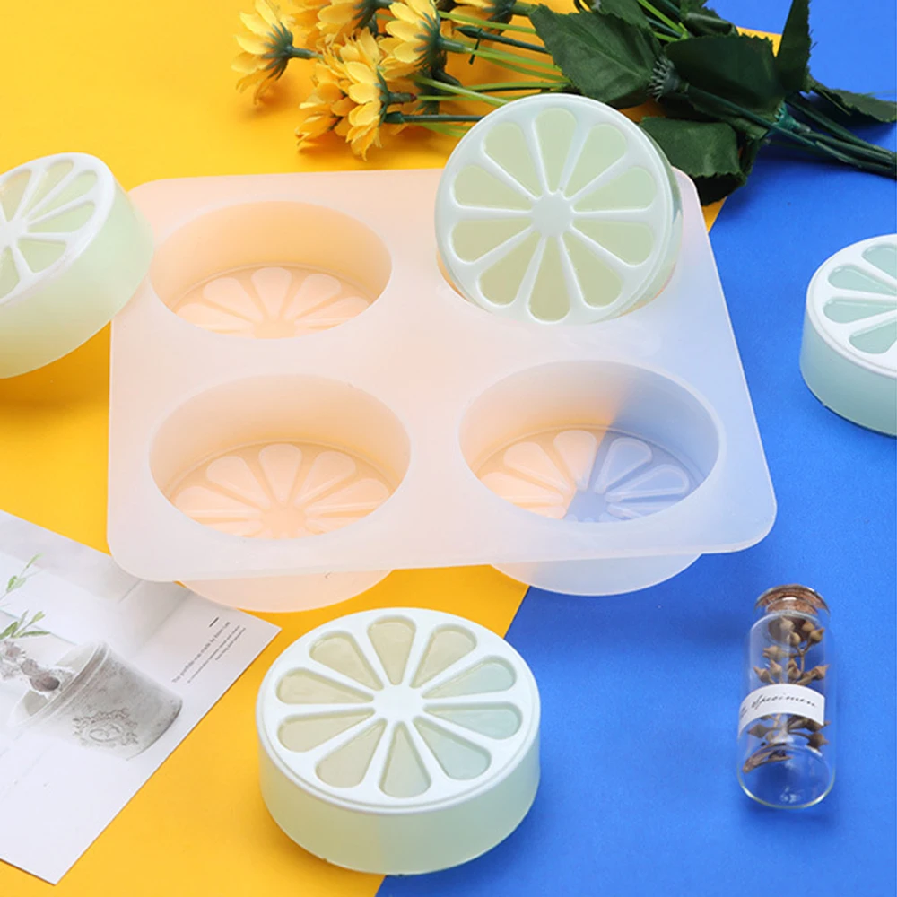 Orange Lemon Slice Cake Silicone Mold 4 Cavity Round Soap Making Aromatherapy Soap Craft Molds Candle Moulds Handmade Supplies 
Orange Lemon Slice Cake Silicone Mold 4 Cavity Round Soap Making Aromatherapy Soap Craft Molds Candle Moulds Handmade Supplies