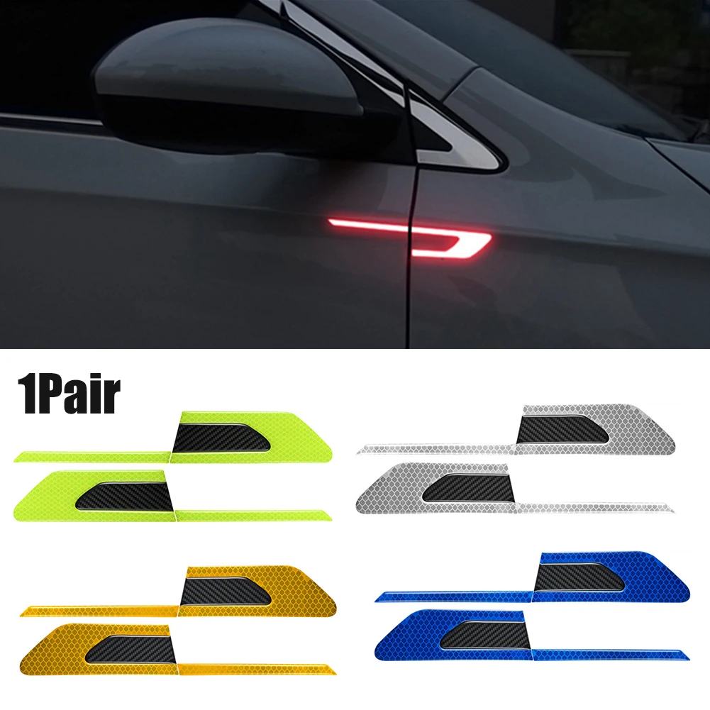 2Pcs Car Bumper Reflective Warning Strip Stickers Wheel Rim Eyebrow Warn Light Reflector Protective Sticker Scratch Paster
2Pcs Car Bumper Reflective Warning Strip Stickers Wheel Rim Eyebrow Warn Light Reflector Protective Sticker Scratch Paster