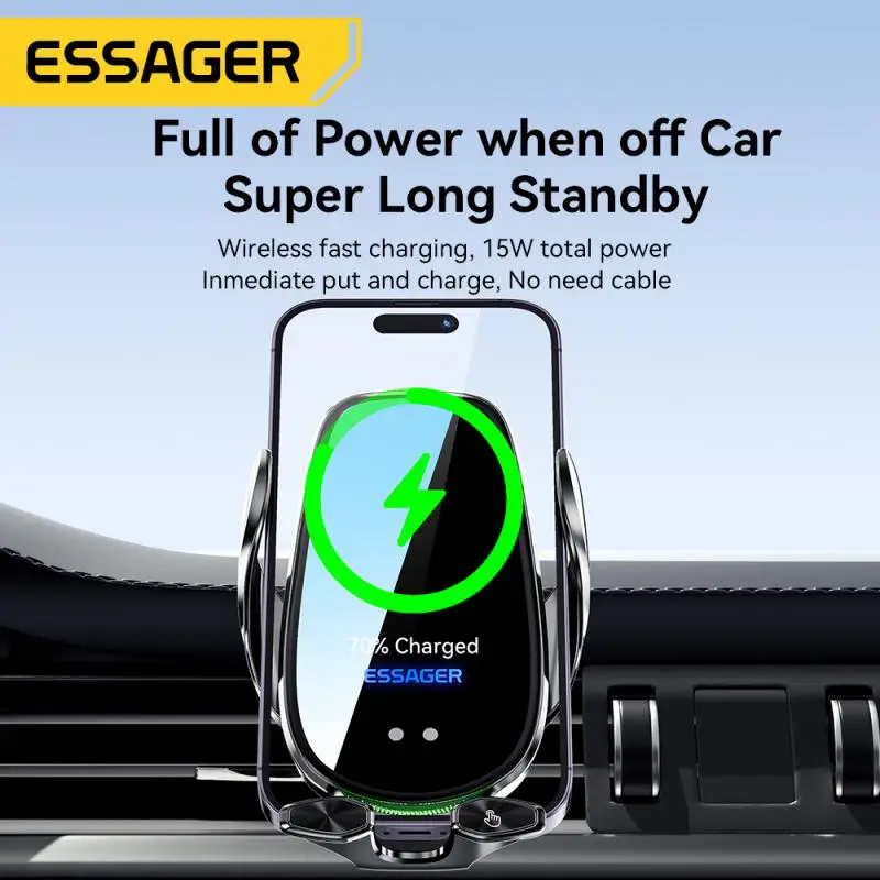 ESSAGER Inspiration Series Wireless Charging Stand 15W Infrared Sensing Wireless Charging Suitable For Different Models
ESSAGER Inspiration Series Wireless Charging Stand 15W Infrared Sensing Wireless Charging Suitable For Different Models