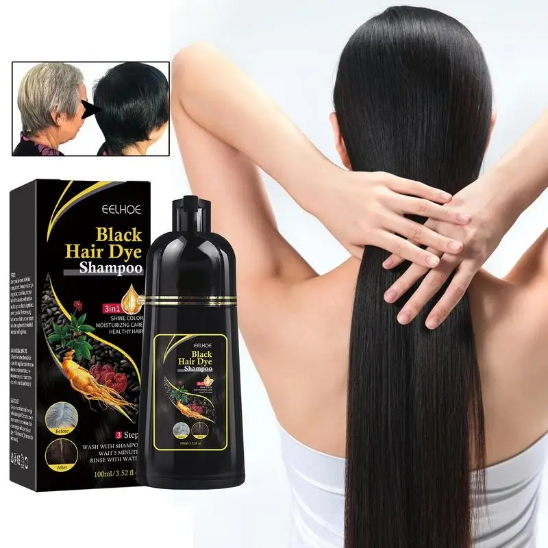 100ml Black Hair Color Dye Hair Shampoo Cream Organic Permanent Covers White Gray Shiny Natural Ginger Essence For Women Men
100ml Black Hair Color Dye Hair Shampoo Cream Organic Permanent Covers White Gray Shiny Natural Ginger Essence For Women Men
