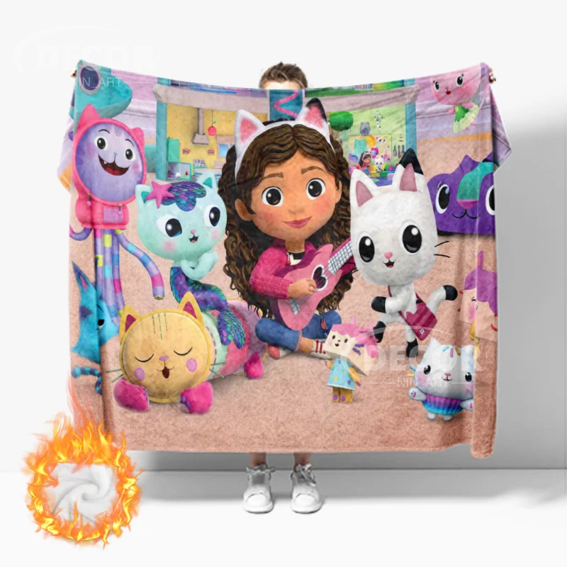 Gabby's Dollhouse Gabby Cats Throw Blankets Plaid Bed Cover Bedspreads Dollhouse Flannel Warmth Blanket Children Birthday Gifts
Gabby's Dollhouse Gabby Cats Throw Blankets Plaid Bed Cover Bedspreads Dollhouse Flannel Warmth Blanket Children Birthday Gifts