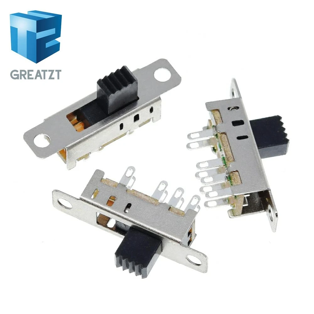 GREATZT 10 шт. SS23E04 двойной тумблер 8 контактов 3 файла 2P3T DP3T ручка высота 5 мм небольшой ползунковый переключатель
GREATZT 10 шт. SS23E04 двойной тумблер 8 контактов 3 файла 2P3T DP3T ручка высота 5 мм небольшой ползунковый переключатель