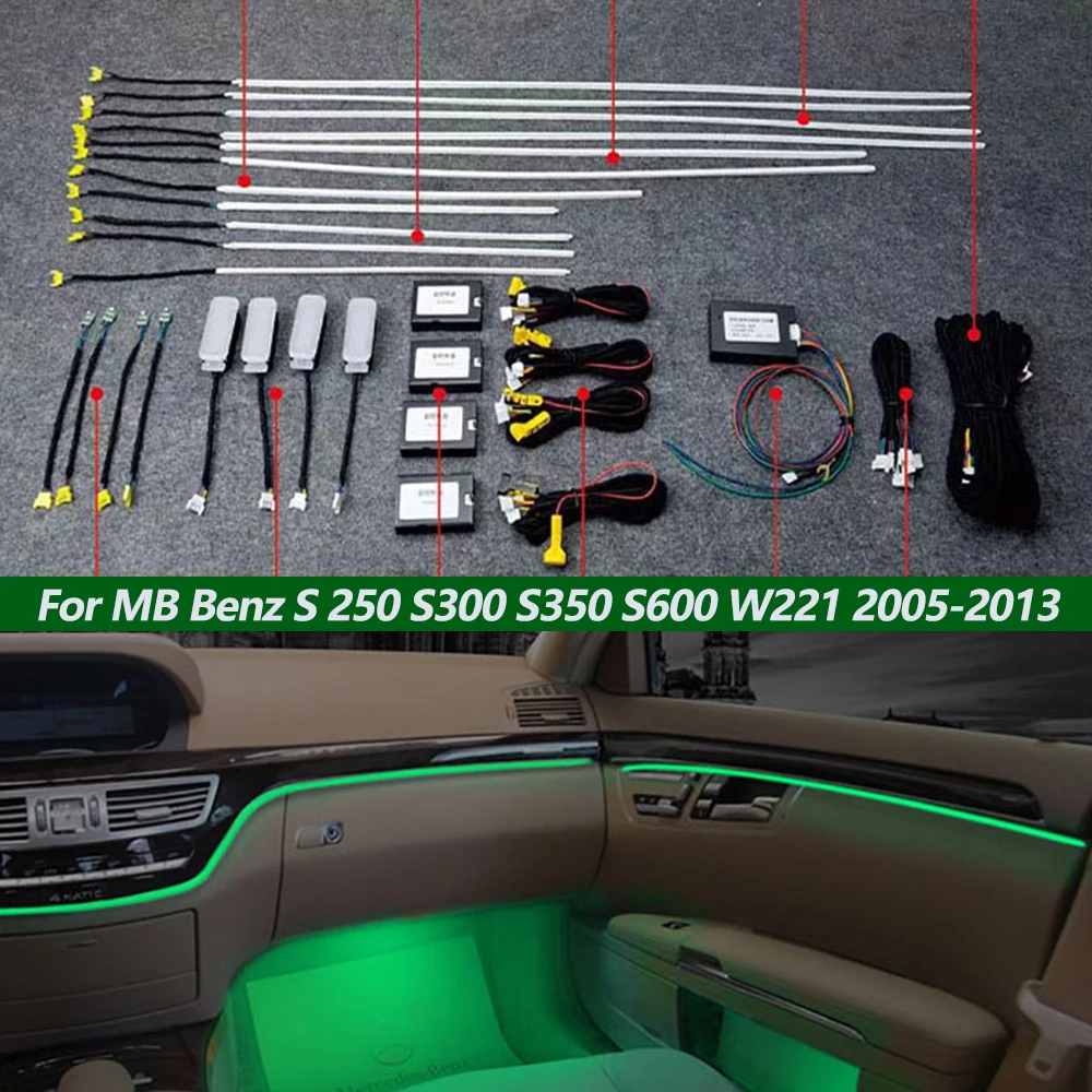 RGB-светодисветильник для Mercedes Benz S 250 S300 S350 S600 W221 2005-2017, 64 цвета, неосветильник для модификации
RGB-светодисветильник для Mercedes Benz S 250 S300 S350 S600 W221 2005-2017, 64 цвета, неосветильник для модификации
