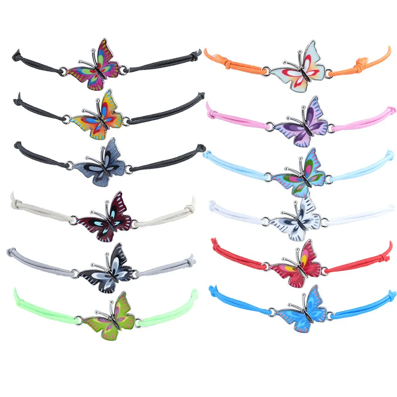 Colorful Butterfly Bracelet Trendy Blue Charm Jewelry Women Girls Friendship Daily Party Jewelry Birthday Gifts 
Colorful Butterfly Bracelet Trendy Blue Charm Jewelry Women Girls Friendship Daily Party Jewelry Birthday Gifts