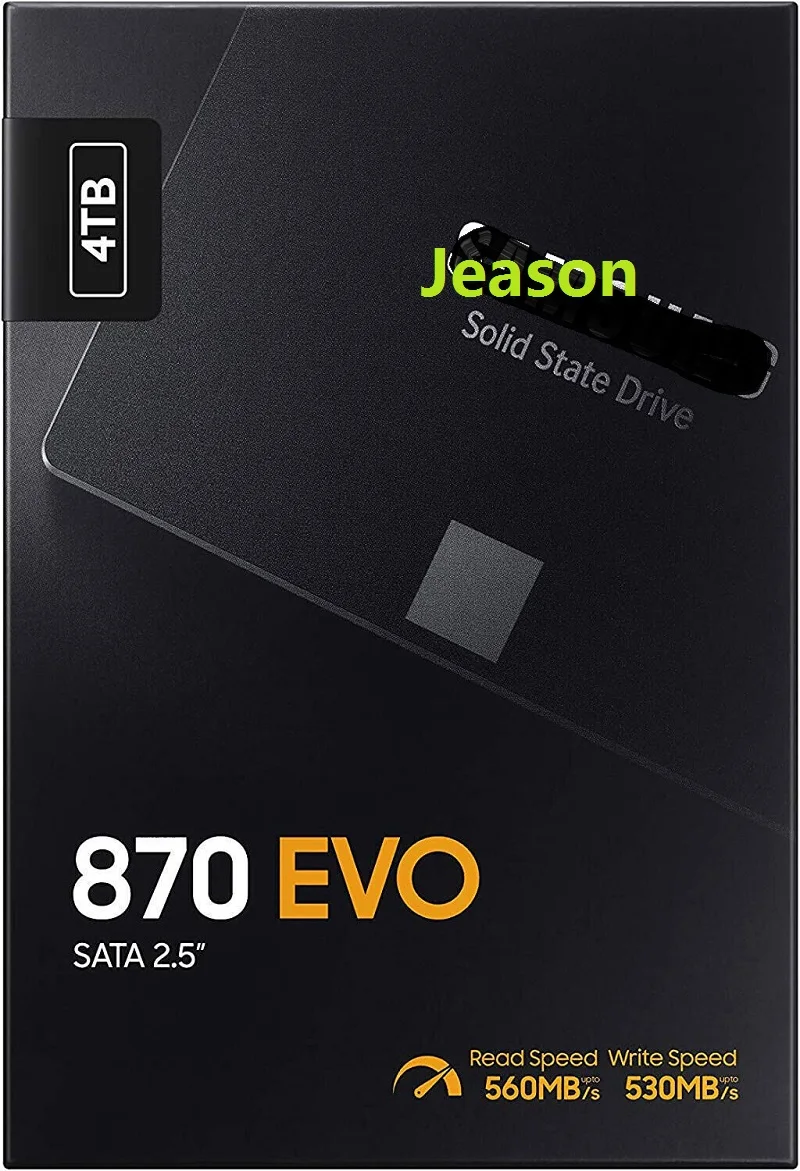 

NEW 870 EVO 4TB 2.5 Inch SATA III Internal SSD Brand New (MZ-77E4T0B/AM) Solid State Drive