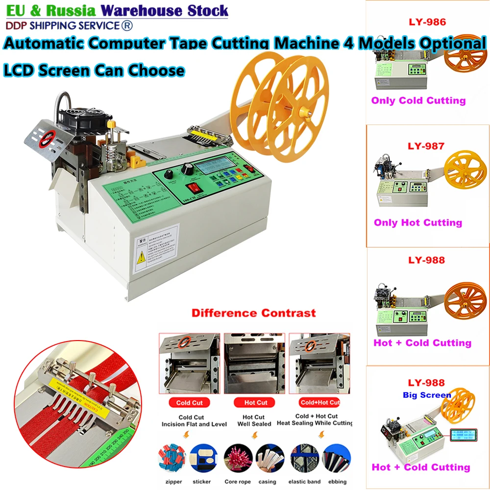 Automatic Computer Tape Cutting Machine Dual Use Cloth Cold and Hot Cutter with LCD Screen 1-5mm Sticker Cut Tools Free Shipping
Automatic Computer Tape Cutting Machine Dual Use Cloth Cold and Hot Cutter with LCD Screen 1-5mm Sticker Cut Tools Free Shipping