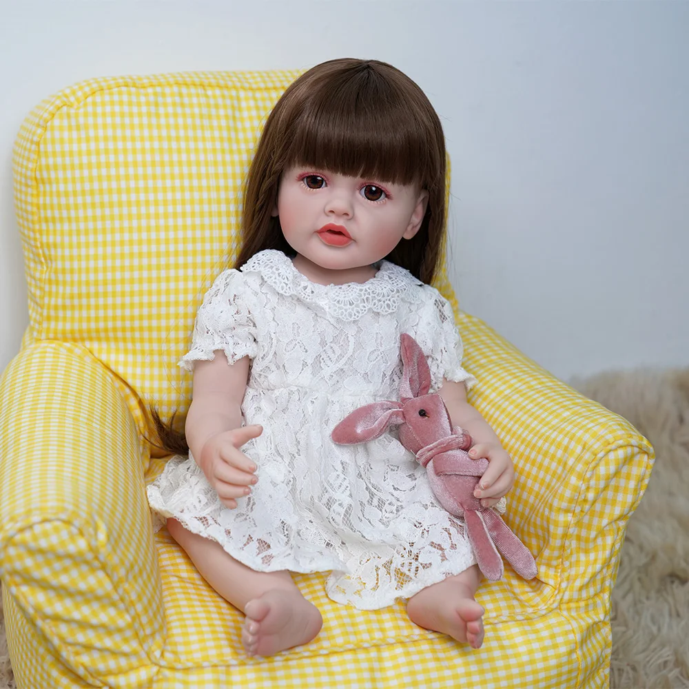 Full Vinyl Silicone Reborn Toddler Doll 56cm Large Doll Reborn Baby Lifelike Realistic Real Doll Toy For Children Birthday Gift
Full Vinyl Silicone Reborn Toddler Doll 56cm Large Doll Reborn Baby Lifelike Realistic Real Doll Toy For Children Birthday Gift