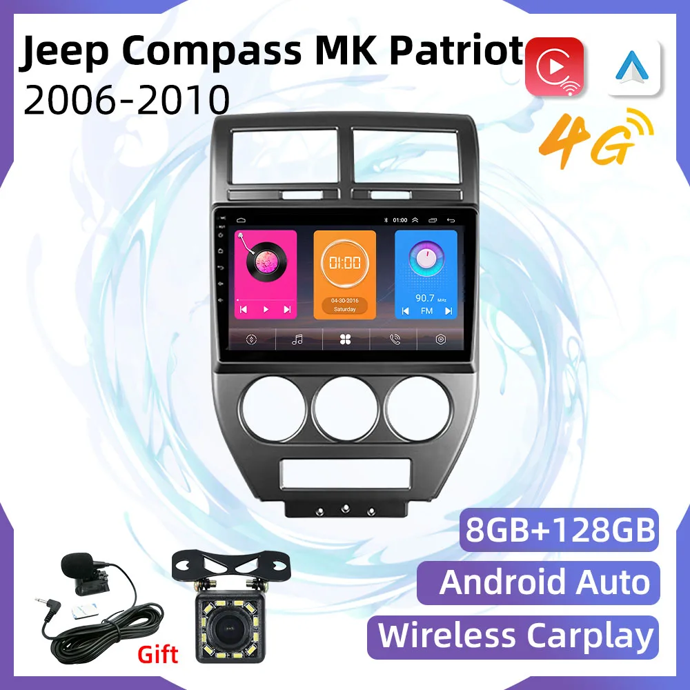 Carplay Car Multimedia Player for Jeep Compass MK Patriot 2006-2010 Radio 2 Din Android Stereo Screen GPS Autoradio Head Unit
Carplay Car Multimedia Player for Jeep Compass MK Patriot 2006-2010 Radio 2 Din Android Stereo Screen GPS Autoradio Head Unit