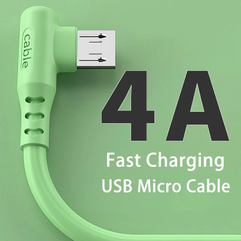 4A Micro USB Fast Charging Cable 90 Degree Elbow Cable for Samsung Huawei Xiaomi Phone Accessories Charger USB Cable
4A Micro USB Fast Charging Cable 90 Degree Elbow Cable for Samsung Huawei Xiaomi Phone Accessories Charger USB Cable
