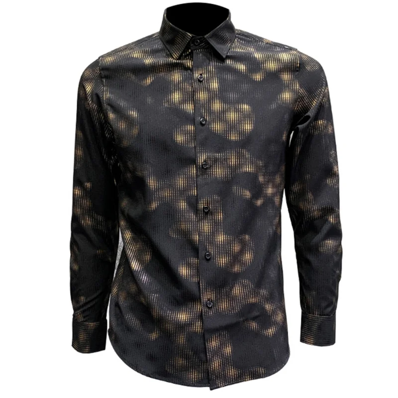 European Size 2022 Autumn New Men's Long-sleeved Shirt Bronzing Stretch Shirt Button Up Shirt Camisas De Hombre
European Size 2022 Autumn New Men's Long-sleeved Shirt Bronzing Stretch Shirt Button Up Shirt Camisas De Hombre