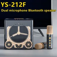 New YS-212F high-quality bluetooth speaker home KTV karaoke machine wireless microphone retro speaker all-in-one machine AUX, TF
New YS-212F high-quality bluetooth speaker home KTV karaoke machine wireless microphone retro speaker all-in-one machine AUX, TF