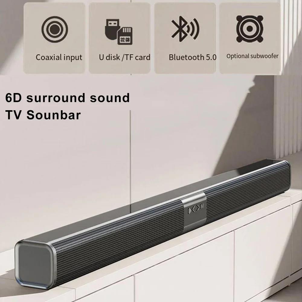 Multi-function TV Soundbar Speaker Home Wireless Bluetooth Echo Wall Surround Stereo Shocking Subwoofer Audio Center Sound Bar
Multi-function TV Soundbar Speaker Home Wireless Bluetooth Echo Wall Surround Stereo Shocking Subwoofer Audio Center Sound Bar