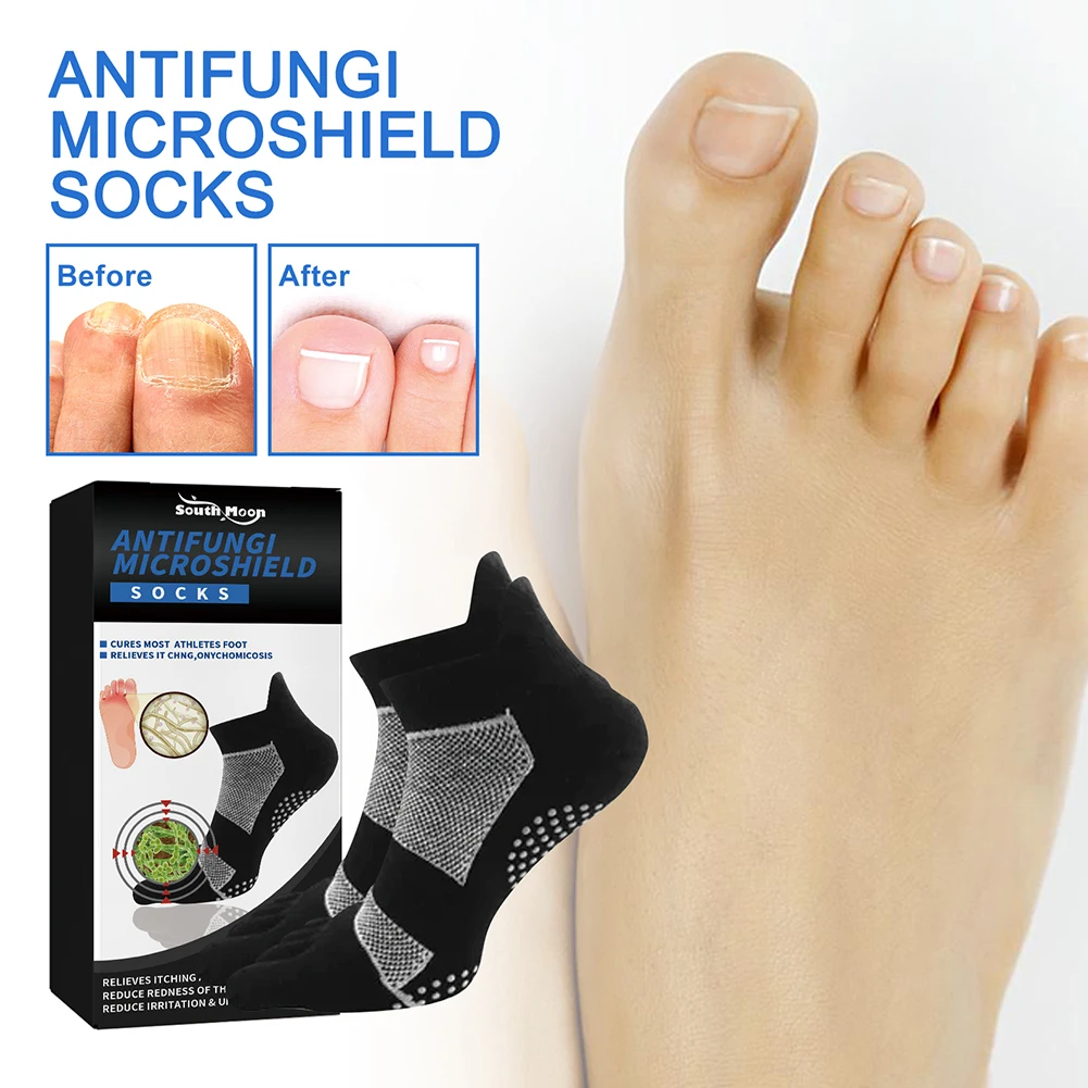 

Нескользящие носки от грибков, прочные носки Microshield с уменьшением запаха, гигроскопическим потоотделением, удобные натуральные ингредиенты для повседневной носки