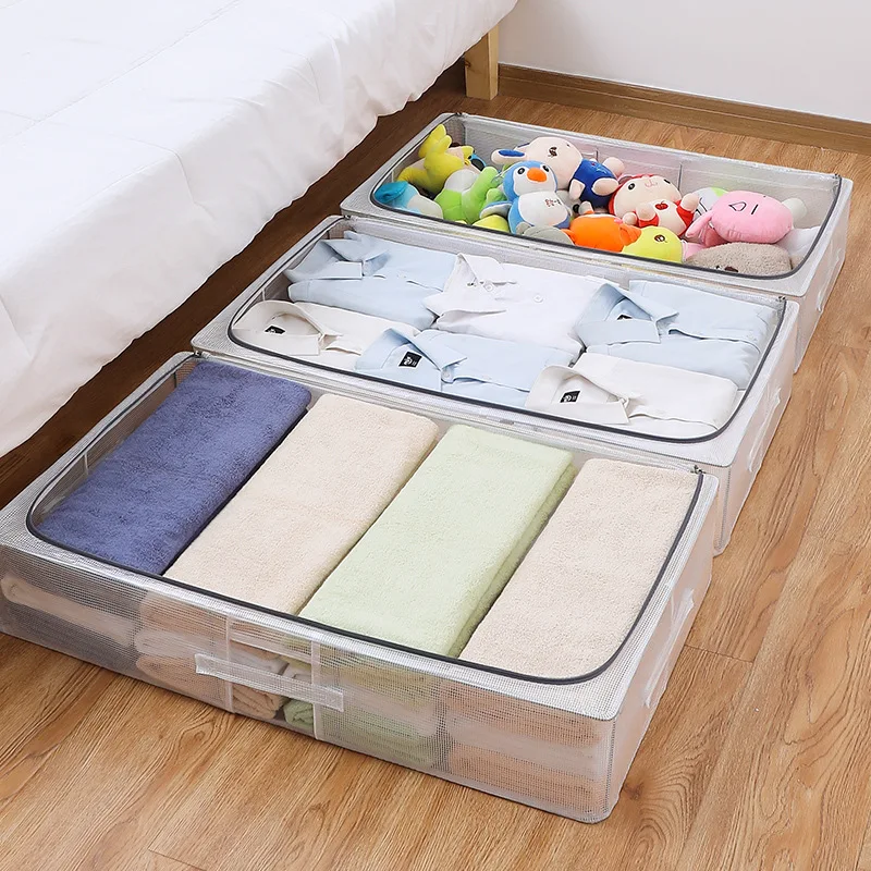 Foldable Storage Storage Box Household Goods Storage Cabinet Transparent Clothing Finishing Bed Storage Box
Foldable Storage Storage Box Household Goods Storage Cabinet Transparent Clothing Finishing Bed Storage Box