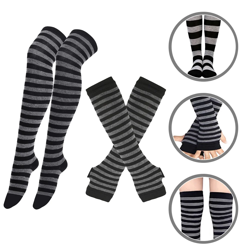 Striped Glove Stockings Elastic Leg High Women Arm Warmers Keeping Sleeves Long Skin-friendly Socks Mens Winter Gloves
Striped Glove Stockings Elastic Leg High Women Arm Warmers Keeping Sleeves Long Skin-friendly Socks Mens Winter Gloves