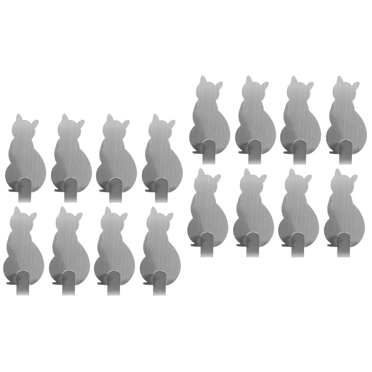 16 pcs Creative Sticky Hooks Cat Shaped Nail Free Stainless Steel Hooks Adhesive Towel Coat Wall Mounted Hooks Decoration
16 pcs Creative Sticky Hooks Cat Shaped Nail Free Stainless Steel Hooks Adhesive Towel Coat Wall Mounted Hooks Decoration
