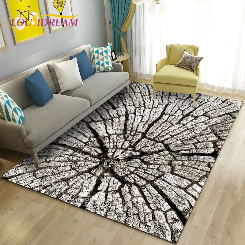 

3D Wood Grain Pattern Area Rug,Carpet Rug for Living Bedroom Sofa Doormat Kitchen Decoration,Children Play Non-slip Floor Mat