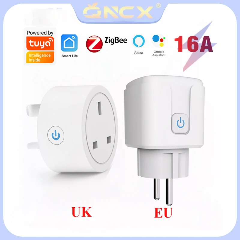 Умная розетка QNCX Tuya EU/UK, 16 А, Wi-Fi, управление через Zigbee Hub, Поддержка Google Alexa
Умная розетка QNCX Tuya EU/UK, 16 А, Wi-Fi, управление через Zigbee Hub, Поддержка Google Alexa